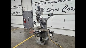 Bridgeport Series I 2 HP Variable Speed Mill, Chrome Ways, Sony 2 Axis DRO, Power Draw Bar, Mitutoyo