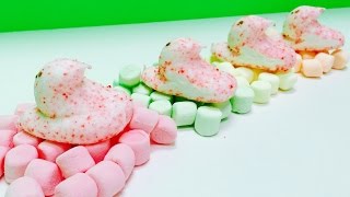 Making PEEPS Candycane Rainbow Marshmallow Chicken Nests screenshot 3