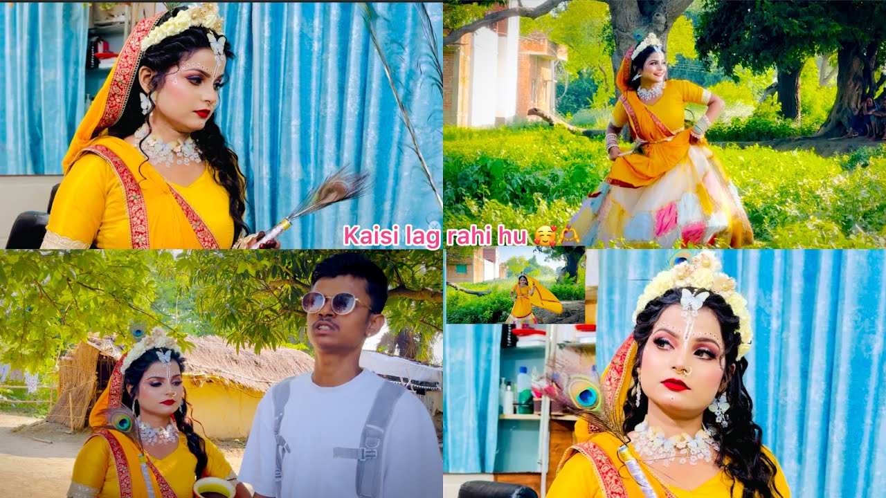 राधा जी के साथ भी ये लोग कितना मजाक किए 🫶🤗❤️ राधा जी के लुक में कैसी लग रही हु मैं 