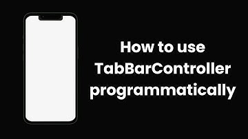 How to use TabBarController programmatically | Swift  | Xcode 15.2