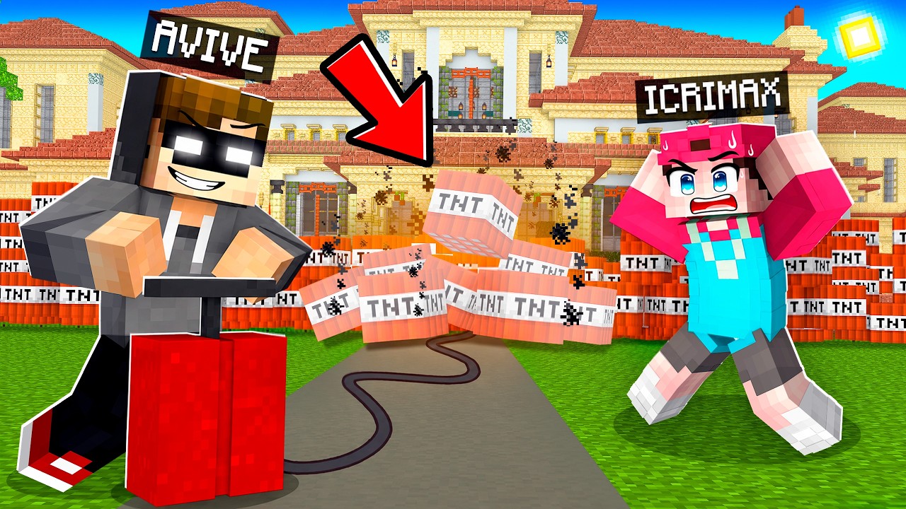 Wir SPRENGEN iCRIMAX HAUS als RACHE! (Minecraft Helden 3)