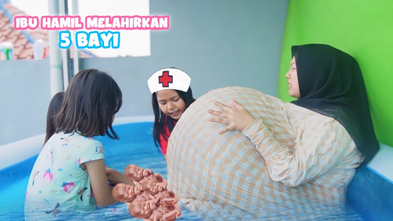 IBU HAMIL MELAHIRKAN 5 BAYI DIKOLAM RENANG