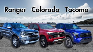 Midsize Truck Comparison 2024 Ford Ranger Vs 2023 Chevrolet Colorado Vs