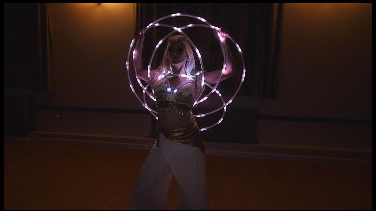 Solo Multi LED Hula Hoop Act