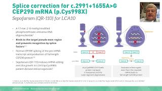 RNA therapy sepofarsen for Leber congenital amaurosis 10 (CEP290) - ARVO 2020 presentation and Q&A