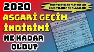 2020 Asgari Geçim İndirimi (Agi̇) Ne Kadar Oldu? I Gökhan Cura