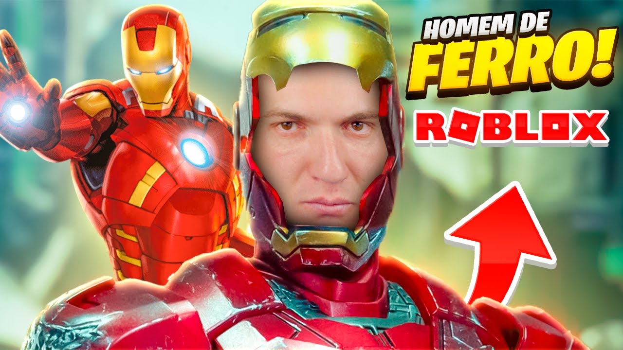 VIREI O HOMEM DE FERRO NO ROBLOX !! 