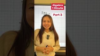 Algebra 1 Minute Part 3 #onlinetuition #dse #cikgudebbie #algebra #maths #matematik