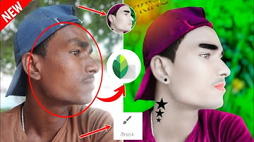 🔥 Snapseed Brush Tool Editing Tutorial | Dark to White Skin Smooth Editing | New Photo Editing 2025