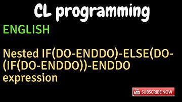 IBM i, AS400 Tutorial, iSeries, System i -Nesting IF ELSE DO ENDDO group in CL programming_ENGLISH