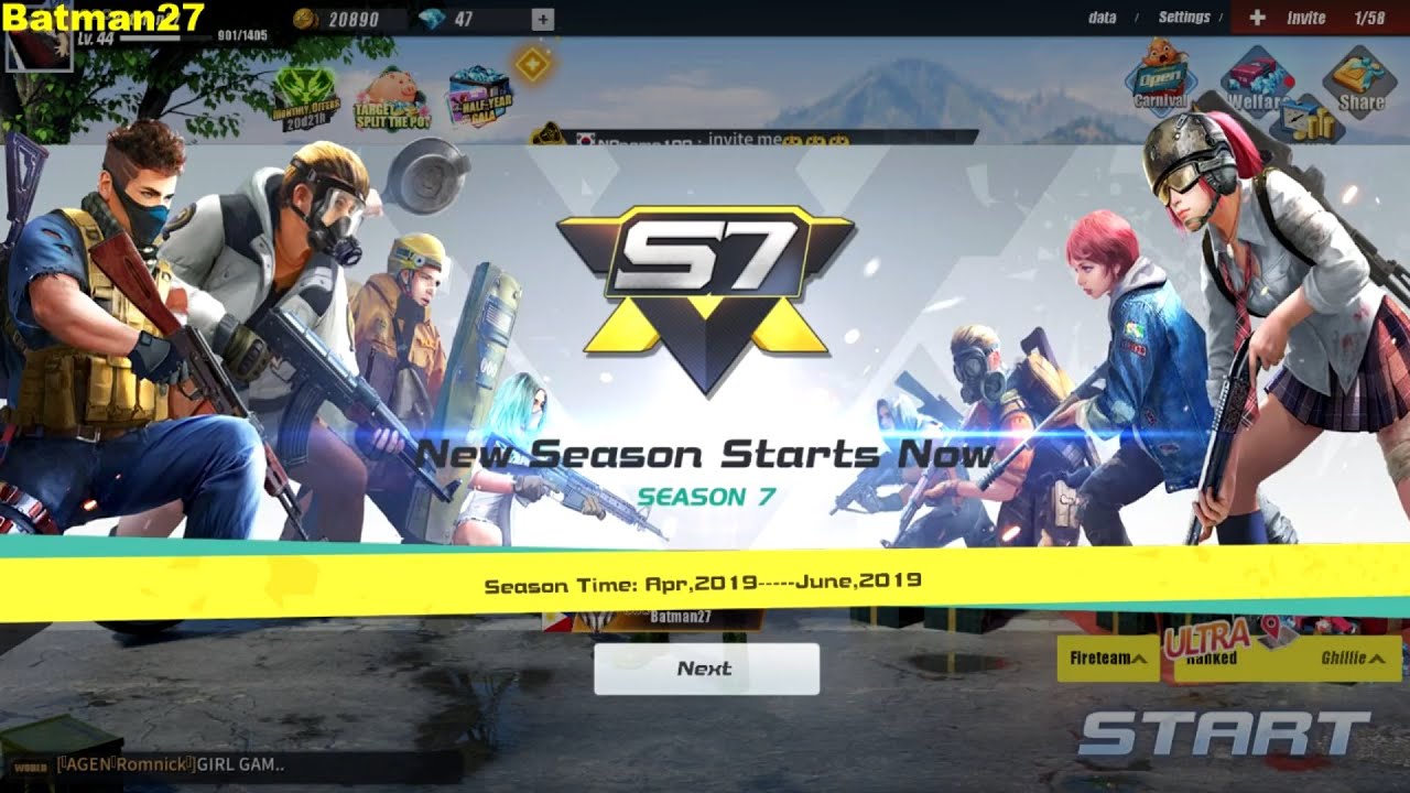 Rules of Survival - Season 7 (New Season and New Update)