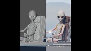 VFX breakdown - Alien encounter