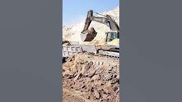 open cast #coal  mining Nigahi#Volvo Excavator cutting and loading process