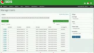 Adding Users and Student to Azusa Seis Account