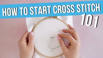 Cross Stitch Basics: How to Start a Cross Stitch thread | Caterpillar Cross Stitch
