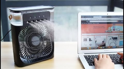 Quạt điều hòa hơi nước, quạt phun sương mini, có khay chứa đá