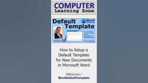 Een standaardsjabloon instellen voor nieuwe documenten in Microsoft Word #msword