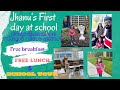 അമേരിക്കയിലെ സ്കൂൾ വിശേഷങ്ങൾ 🥰 jhanu‘s 1st day at school |new  school | US life #americalife