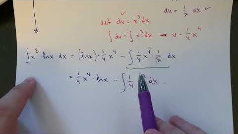 MA 250 Sec 8.2 Integration by Parts with Natural Log