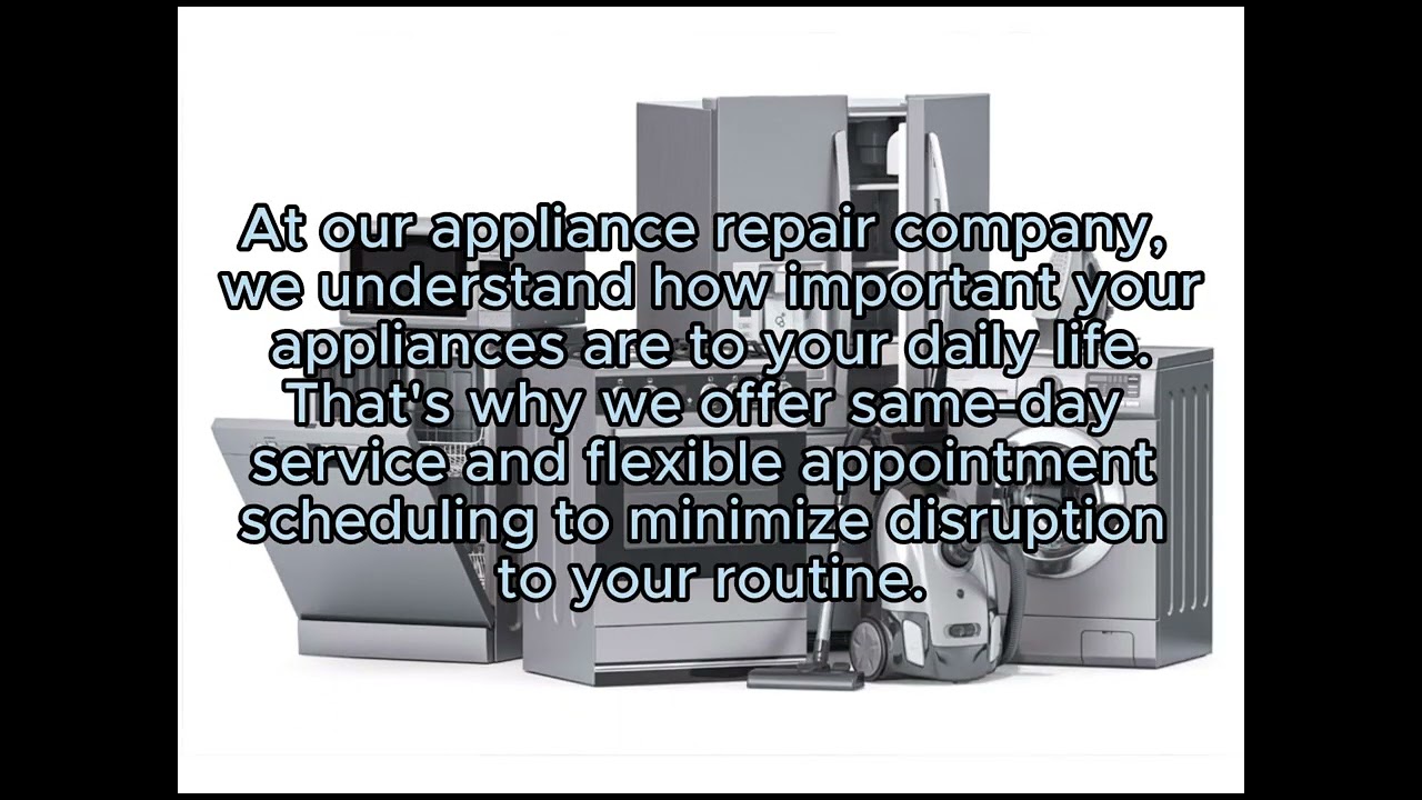 Local Appliance Repair in Bloomingdale Illinois 630-239-1236