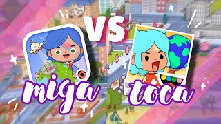 WHAT'S BETTER? miga world or toca life world 🤔 comparison ~ Dora Carter