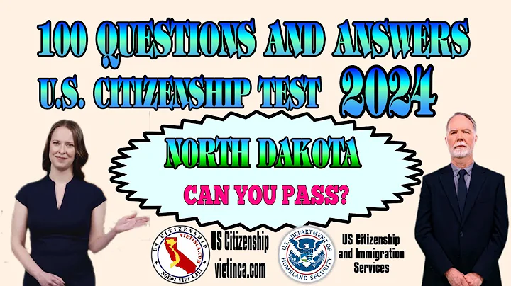 100 Questions for US Citizenship Test 2024 North Dakota | Sample Civics Tests