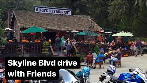 First Time Driving to Alices Restaurant and Skylin...