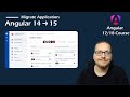 Angular 17/18 Course: Migrate application from Angular 14 to 15