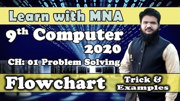 Flowchart Trick and Example | 9th Computer Science 2020 | Lecture 8 | Chapter 1 Problem Solving