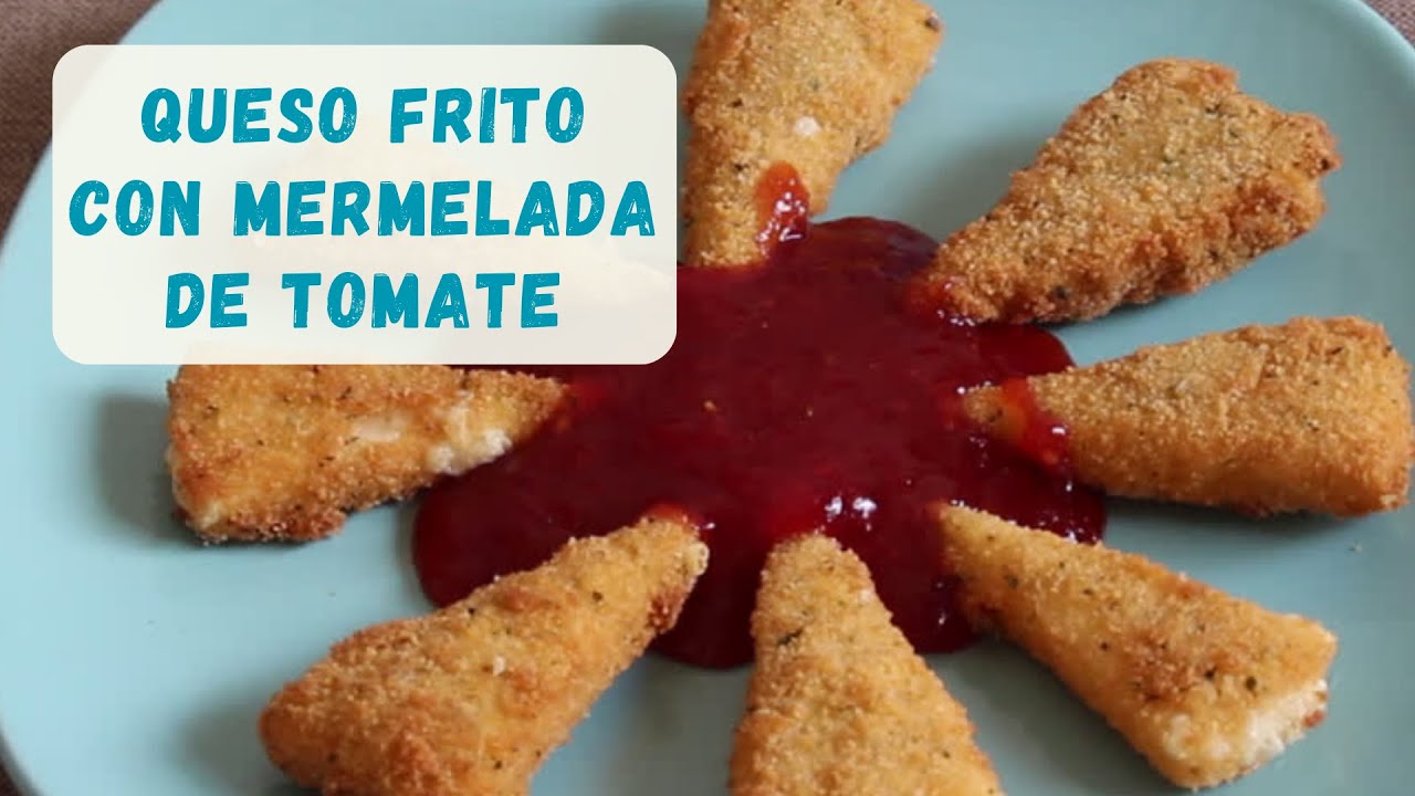 NO TE LO PIERDAS 🤩 Queso frito canario con mermelada de tomate 🙌🏼