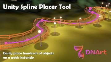 Unity Spline Placer Tool (Place 100s of object on a path INSTANTLY)