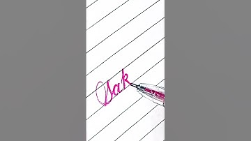 writing a name "Sakshi" in cursive #shorts