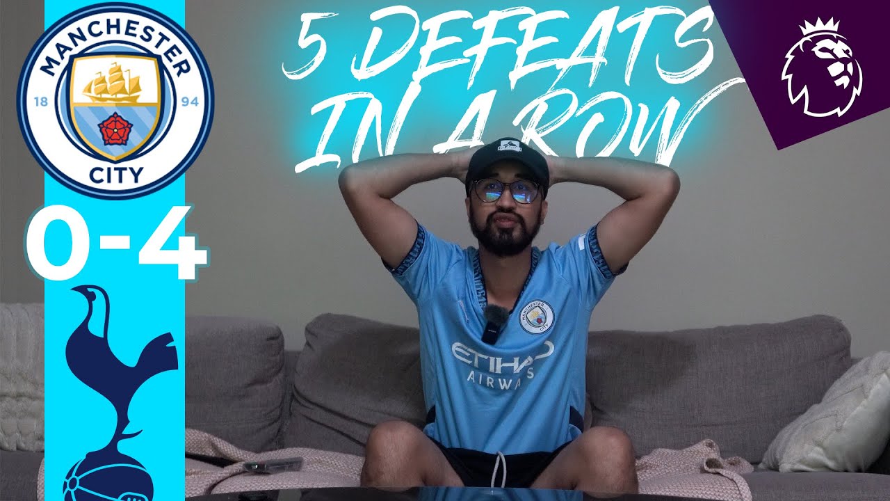 CITY 0-4 SPURS LIVE MAN CITY FAN REACTION | JAMES MADDISON BRACE | PREMIER LEAGUE REACTION