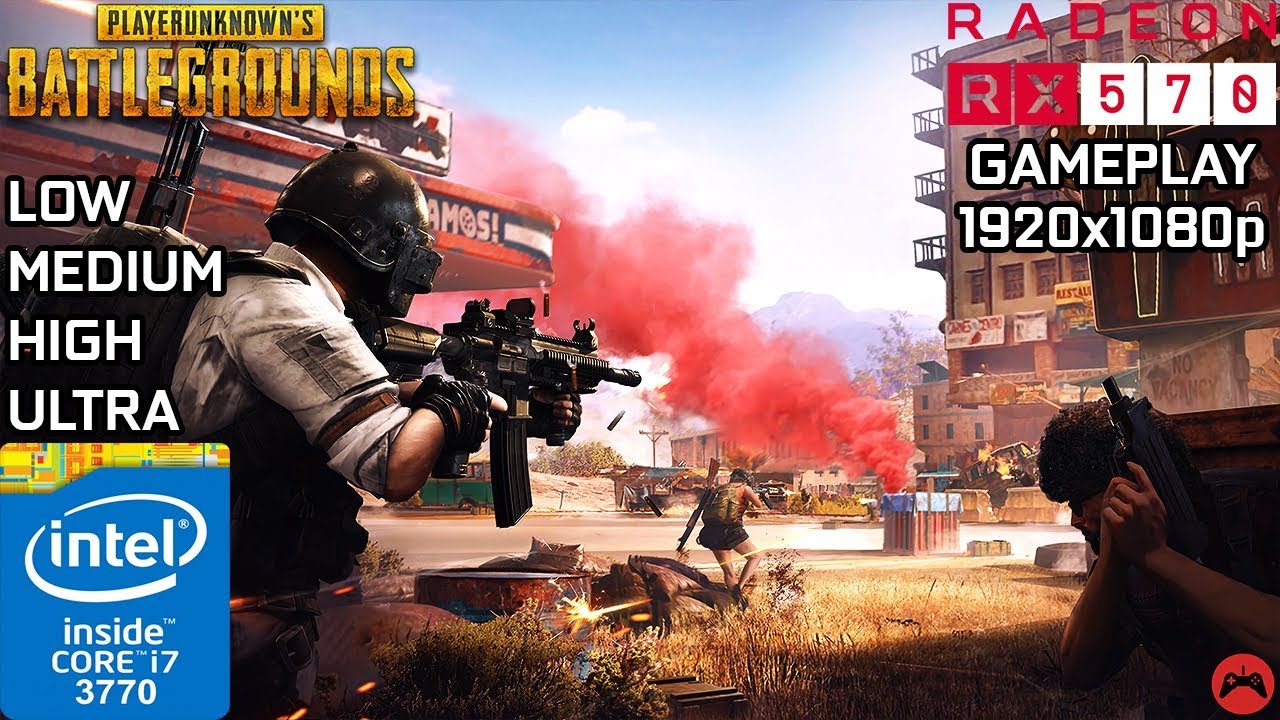 PUBG快適PC/i7-3770/gtx1060/16G/2TB PUBG | Gameplay | Core i7 3770 + RX 570 4GB | Low | Medium | High