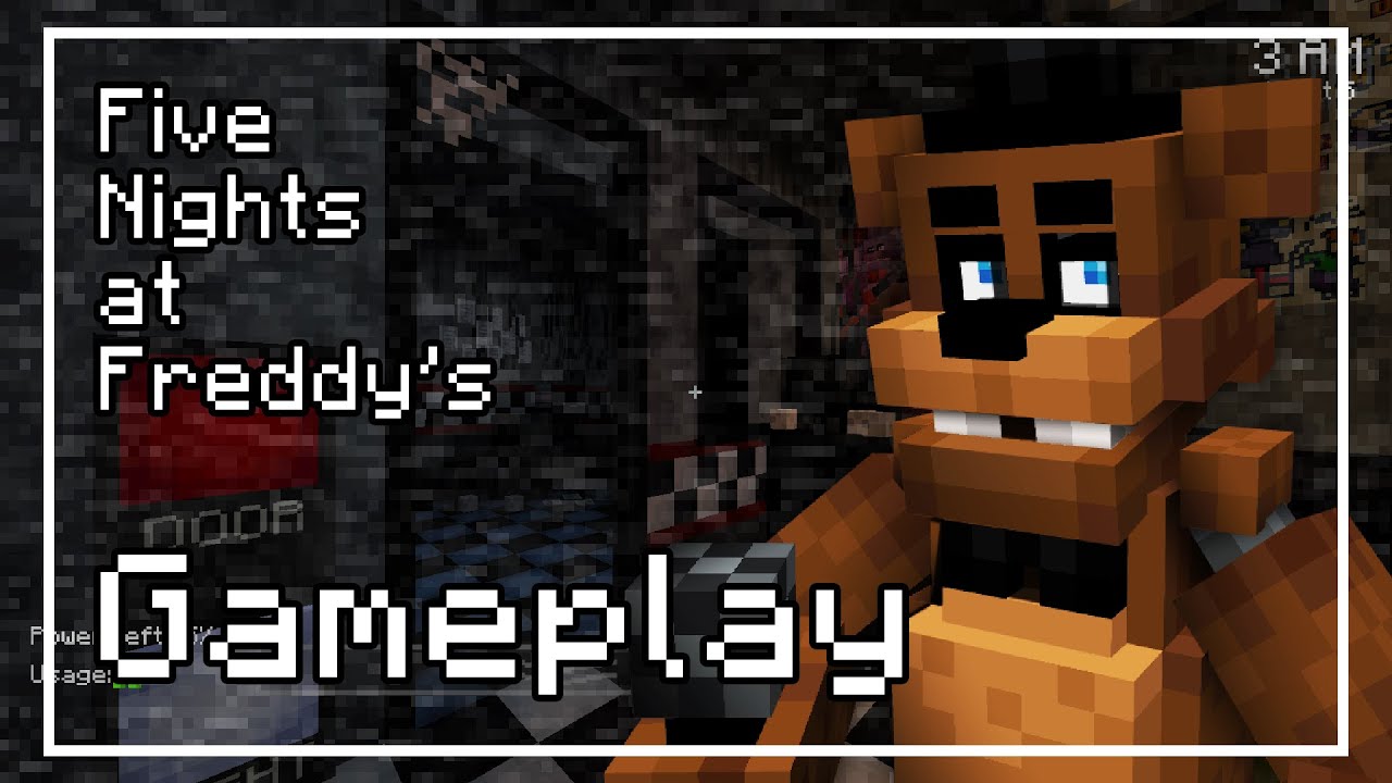 Five Nights at Freddy's in Minecraft - Gameplay