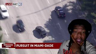 REACTING TO HIGH-SPEED CHASE IN MIAMI DADE (MUST WATCH)