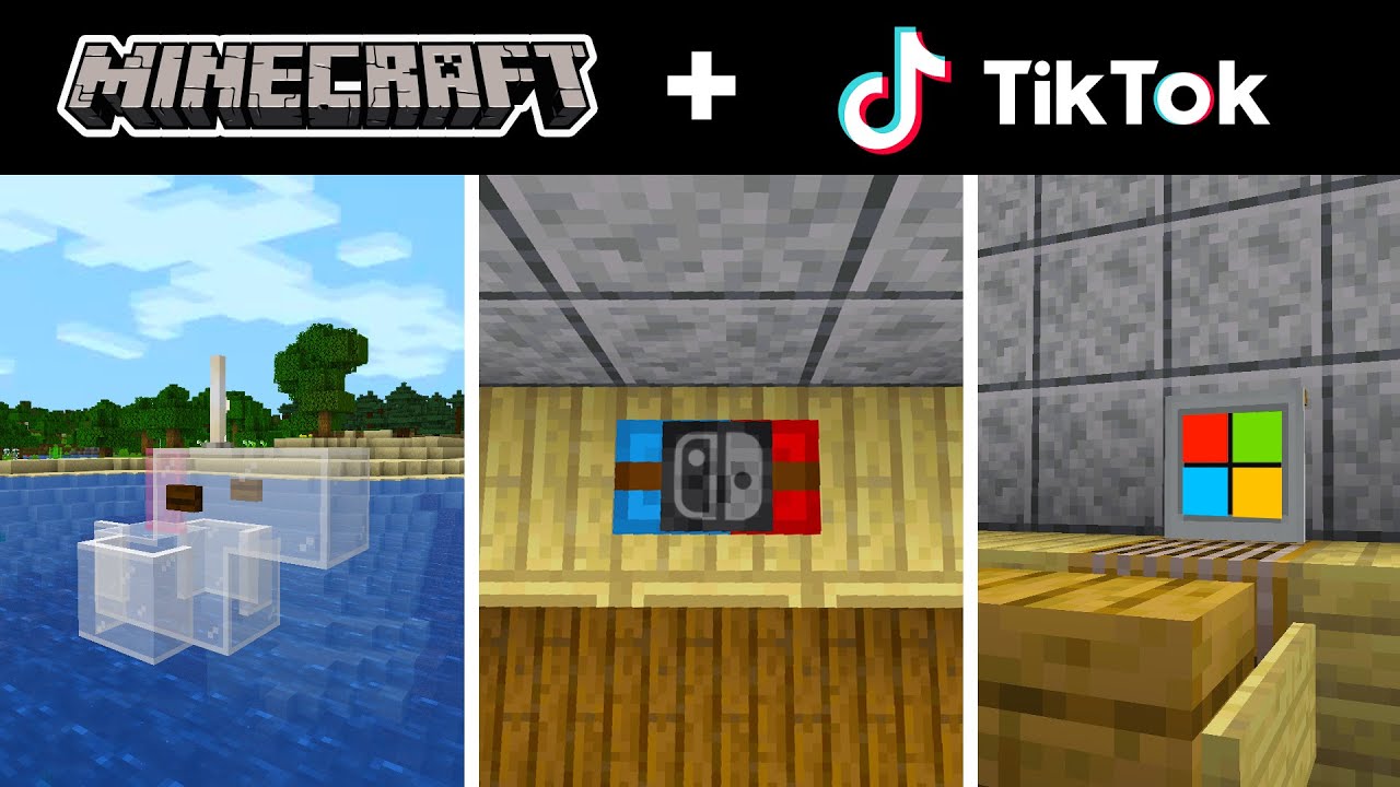 Minecraft Tik Tok Compilation 13 Youtube Minecraft Decorations Minecraft Minecraft Tips