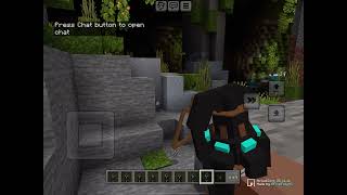 Gene playing a gun-mod in Minecraft