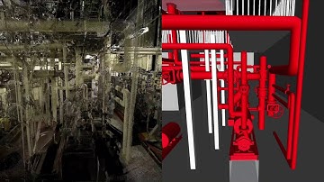 Point Cloud and 3D Model Side by Side Comparison