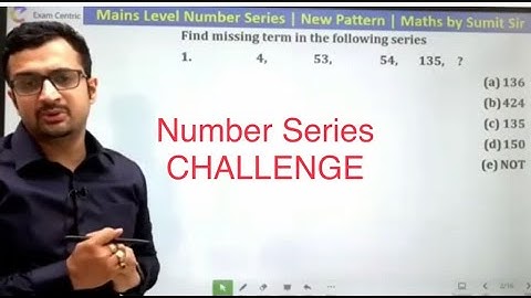 Number Series Challenge | Maths by Sumit Sir ✌@mathsbysumitverma !!