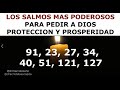LOS SALMOS MAS PODEROSOS 91,23,27,34,40,51,121,127 ORACION PODEROSA BIBLIA HABLADA AUDIO Y  LETRA