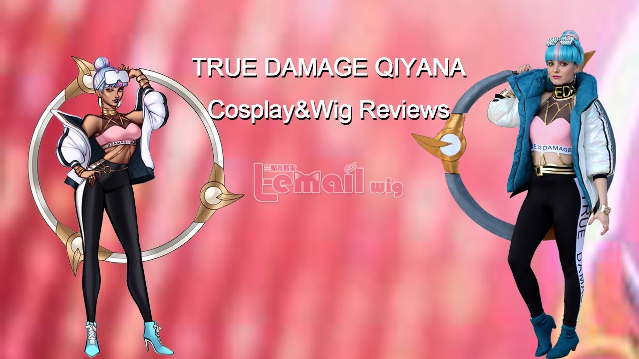 League of Legends True Damage Qiyana Cosplay Costumes & Wig Review 