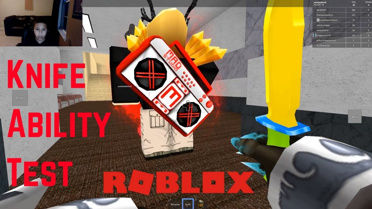 Youtube Roblox Knife Ability Test