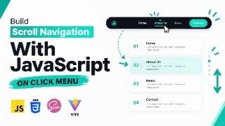 Build a Smooth Scroll Navigation | HTML CSS JavaScript