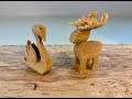 Woodwork, Holzarbeit: Cutting out 3D animals with the band saw. 3-D-Tiere aussägen mit der Bandsäge.