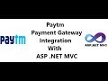 Paytm payment gateway Integration with ASP .NET MVC