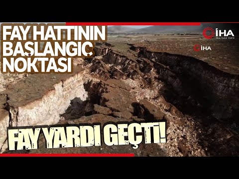 Fay Hattının Geçtiği Bölgede Devasa Göçük ve Yarıklar Oluştu