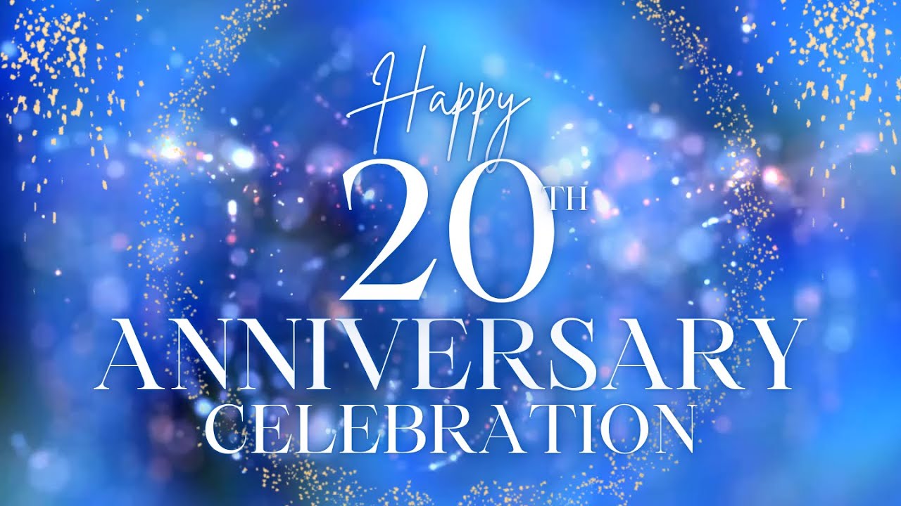 Happy Anniversary 20th Year Anniversary Loop Screensaver
