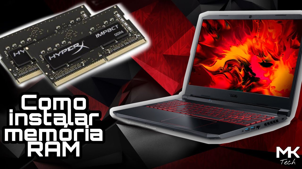 TUTORIAL ] COMO INSTALAR MEMÓRIA RAM NOTEBOOK ACER NITRO 5 - YouTube