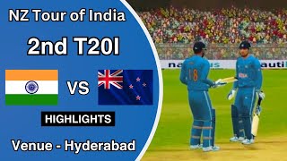 India vs New Zealand 2nd T20I Match 😱🔥 | Tour of India | Real Cricket 24